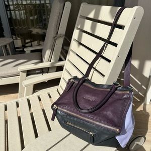 Givenchy Large Pandora Bag, Unique Purple Colorway with Strap & Dust Bag